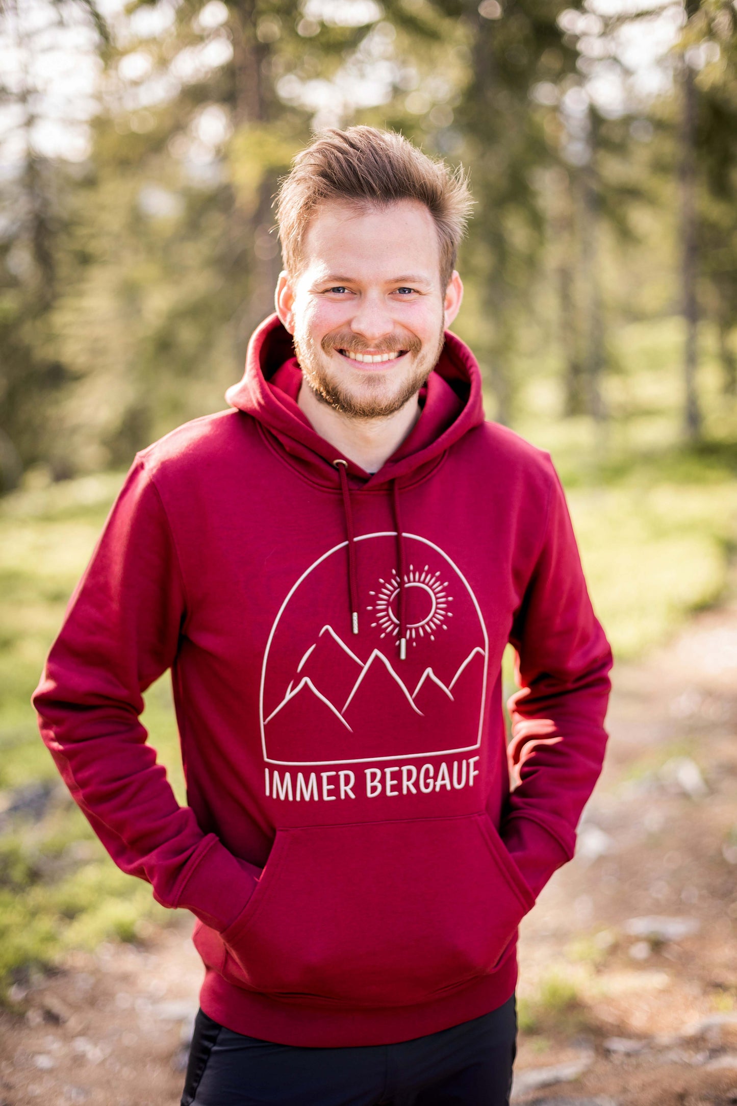 IMMER BERGAUF  - UNISEX PREMIUM ORGANIC HOODIE